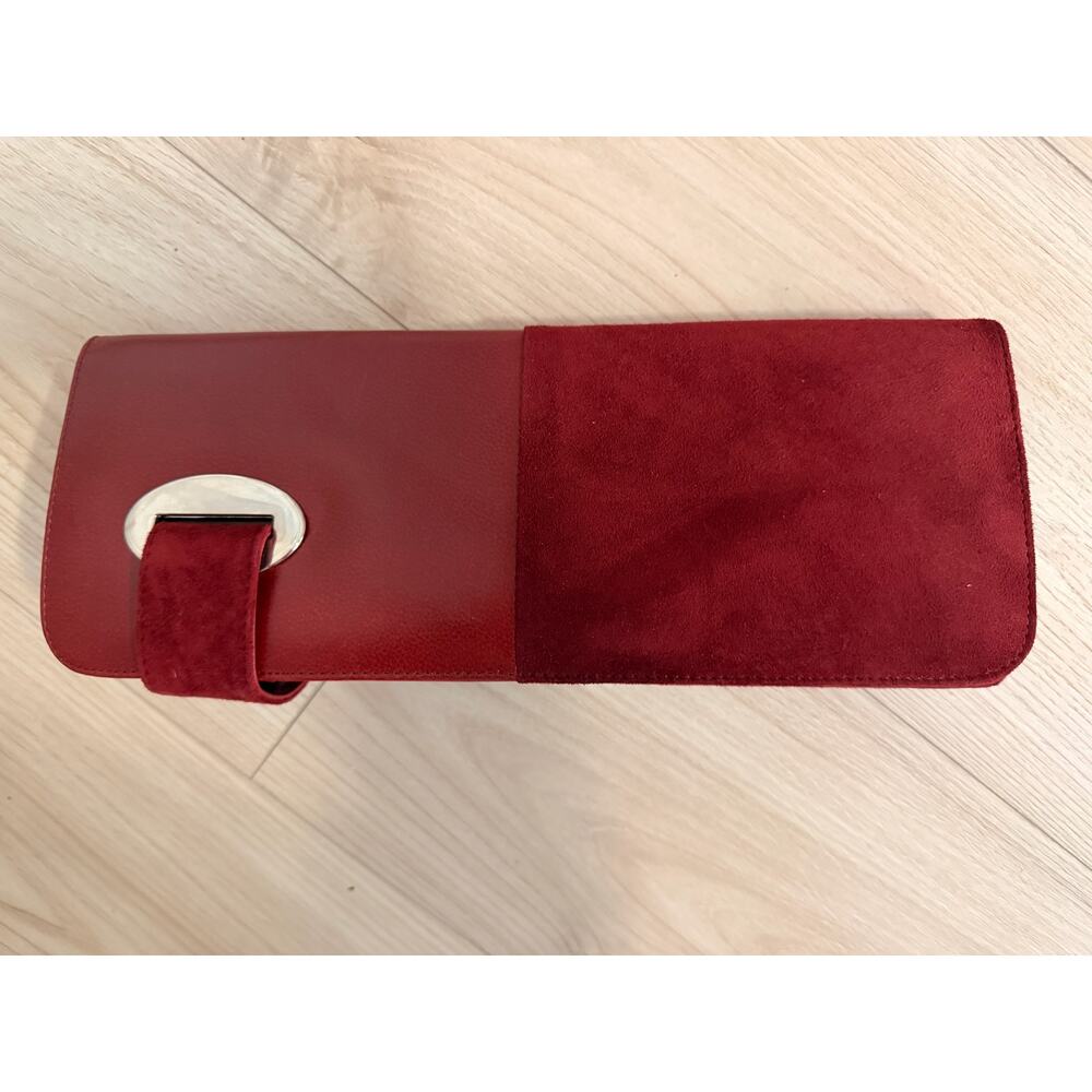 P. Sherrod Bordeaux Dani Foldover Clutch